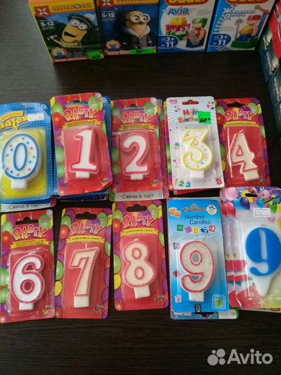 Свечи цифры
