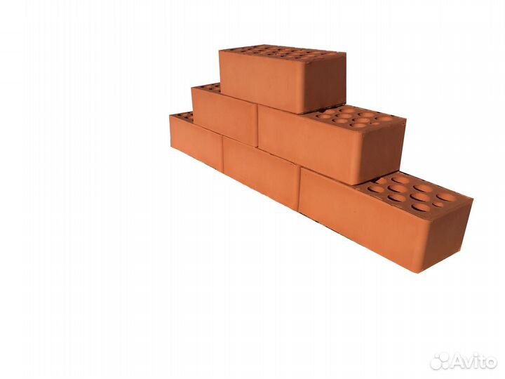 Кирпич лицевой персик 1,4 нф
