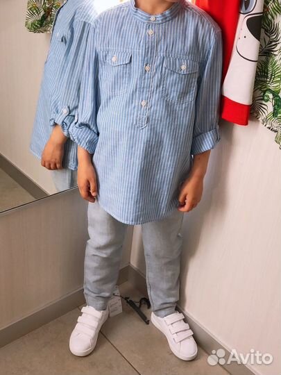 Рубашка на мальчика 128