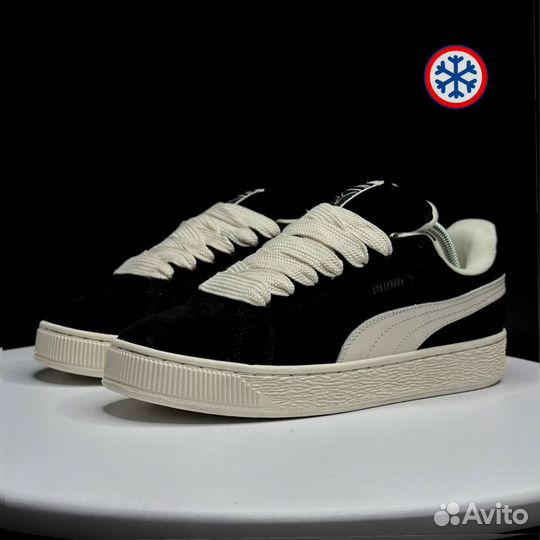 Кроссовки зимние Puma Suede XL black label