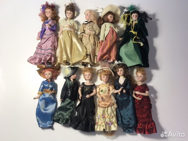 Кукла фарфоровая Дамы эпохи 20 кукол