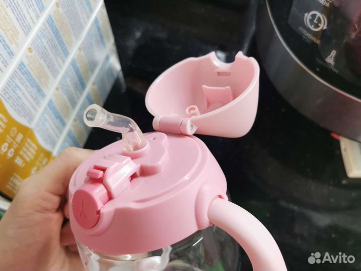 Поильник для детей с трубочкой, hellodream, 300 мл