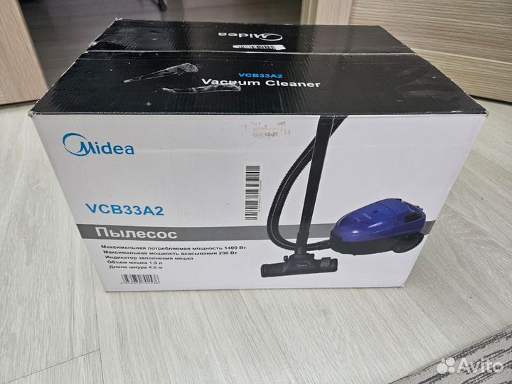 Бытовой пылесос Midea VCB33A2 Blue