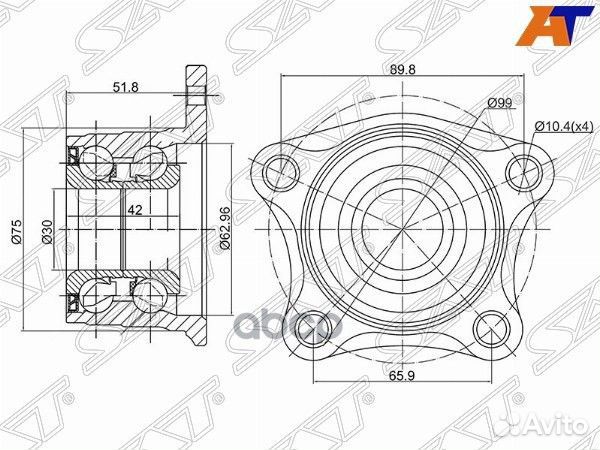 Полуступица задняя toyota camry #V10/scepter