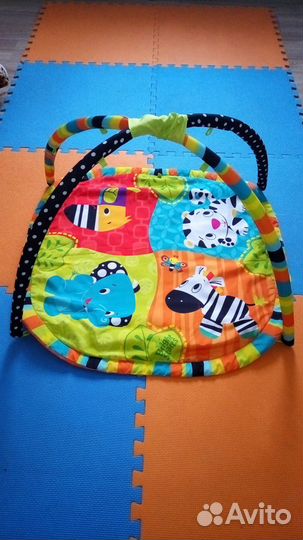 Детский развивающий коврик bright starts бу