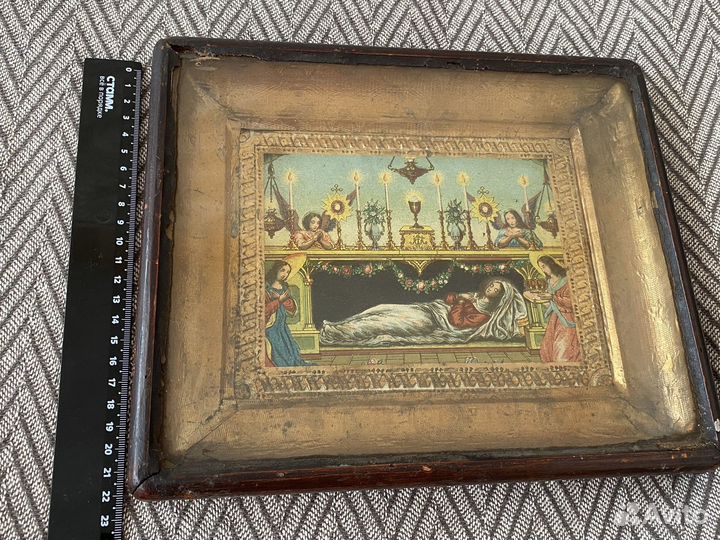 Старинная икона успение пресвятой богородицы
