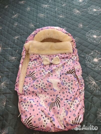 Зимний конверт в коляску