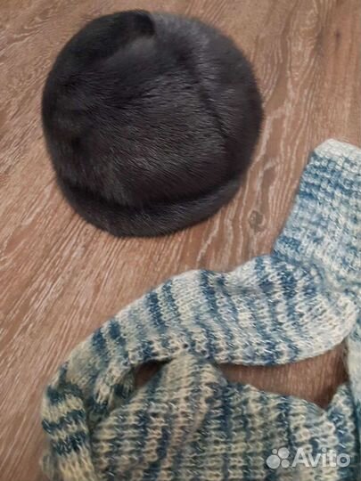 Норковая шапка берет