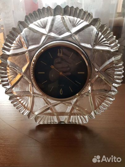 Хрустальные часы настенные