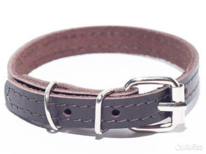 Кожаный ошейник ручной работы для животных
