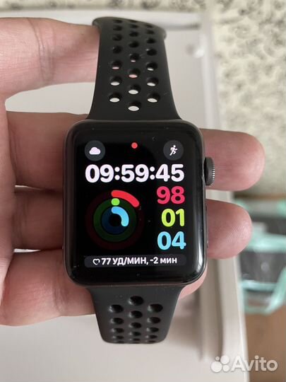 Часы apple watch 3 42mm nike