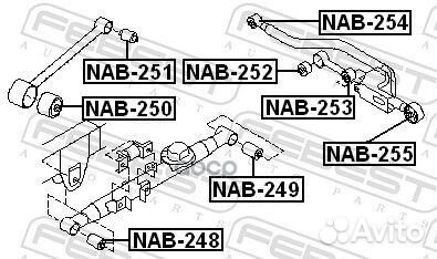 Сайлентблок NAB-254 NAB-254 Febest