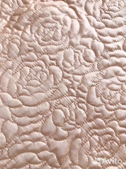 Покрывало большое стеганое, плед винтаж, 230 х 250