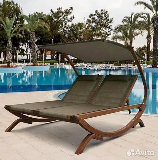 Шезлонг из сибирской листвиницы 