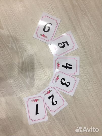 Номерки на столы