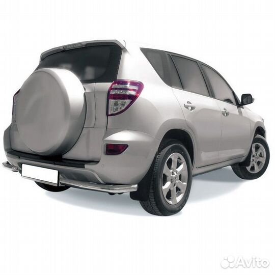 Защита заднего бампера,уголки Toyota RAV-4 (2010)