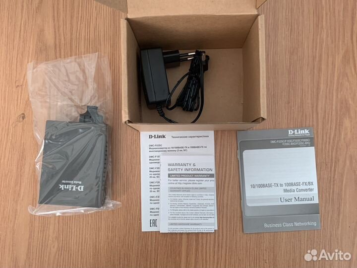 Медиаконвертер D-Link DMC-F02SC