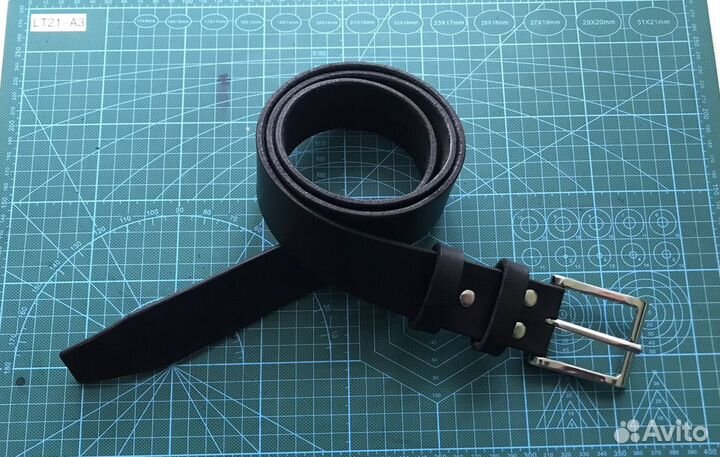 Кожаный ремень ручной работы