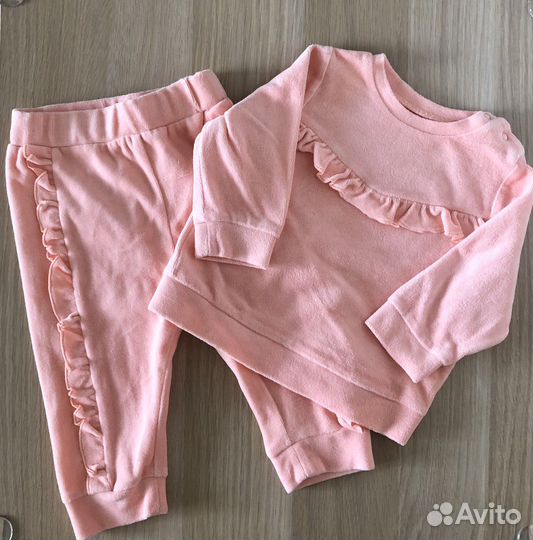 Одежда на девочку 74-80 (H&M, Carters, Pelican)