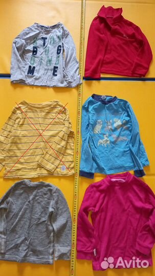 Пакет Лонгслив Рубашки Водолазки 98 104 110 116