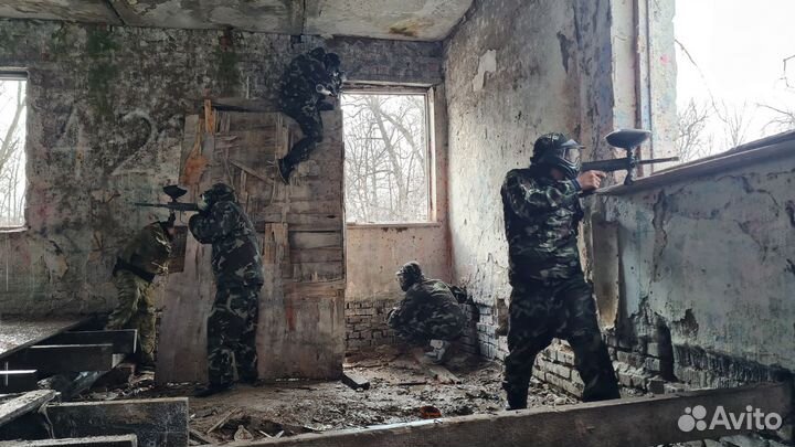 Пейнтбол, кидбол, лазертаг, аренда беседки