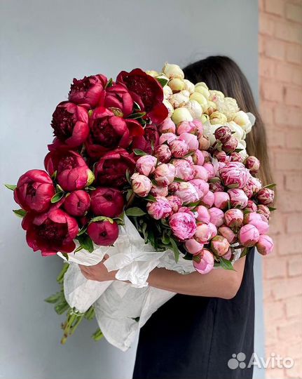 Букеты из пионов с доставкой пион, 29, 51 пион