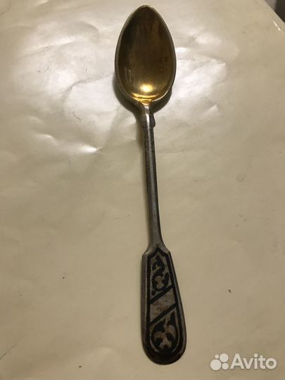 Чайные ложки серебро 875