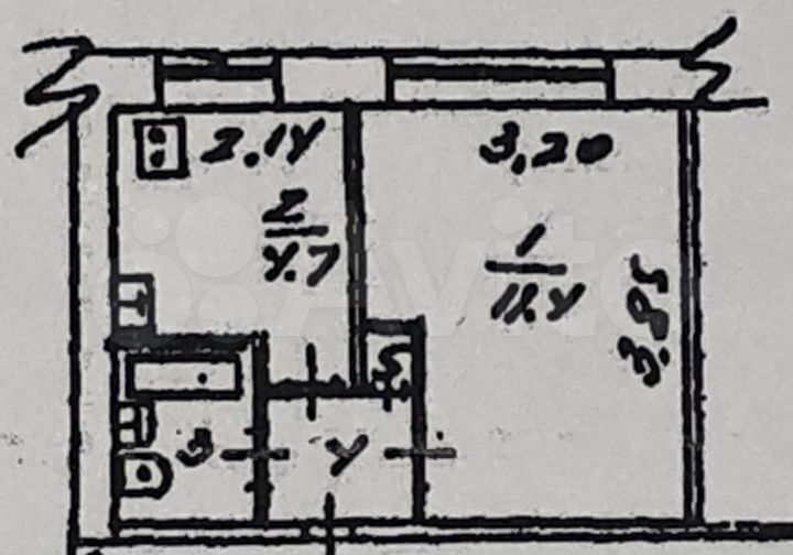1-к. квартира, 22 м², 6/9 эт.