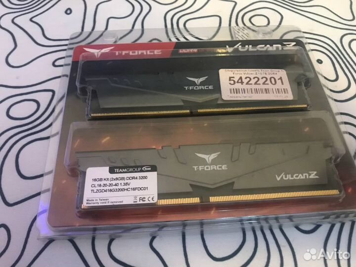 Оперативная память ddr4 16gb 3200 Team Force Vulca