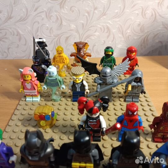 Мини фигурки lego DC Marvel Ninjago Симсоны