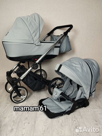 3 в 1 премиум Coletto Fado светло-серый