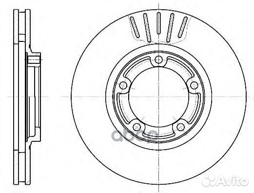 6794.10 диск тормозной передний Mitsubishi L40