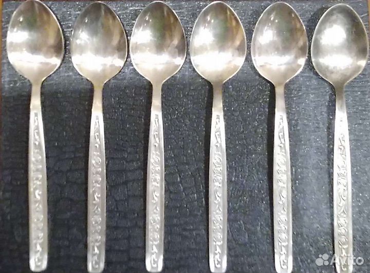 Ложки десертные мельхиор с серебрением 70-е гг