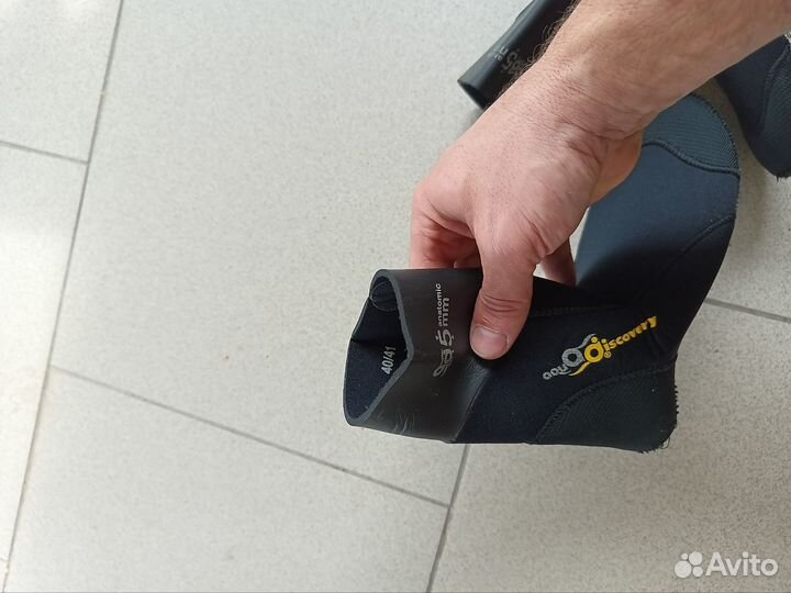 Гидрокостюм для подводной охоты 5мм, ласты