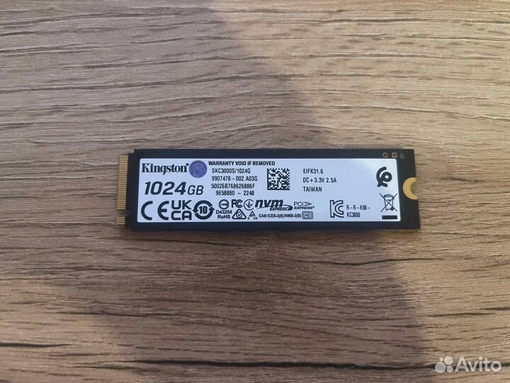 Ssd kingston kc3000 1tb