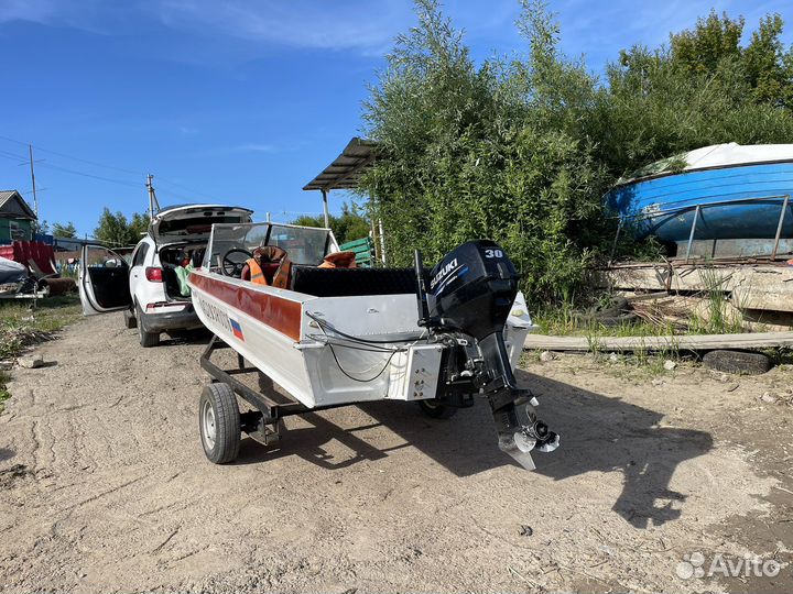 Казанка 5 с мотром Suzuki 30 и прицеп