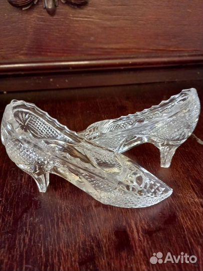 Туфельки хрустальная раритет Винтаж СССР 2шт