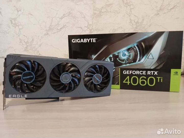 Видеокарта Gigabyte 4060ti Eagle OC ICE 8gb Новая