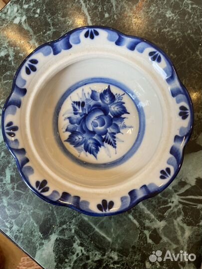 Сахарница гжель фарфор