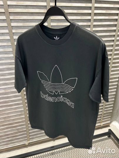Футболка Balenciaga x Adidas премиум S M L XL XXL