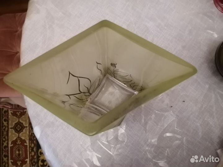 Ваза для цветов цветное стекло