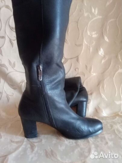 Сапоги женские натуральная кожа 40-41р