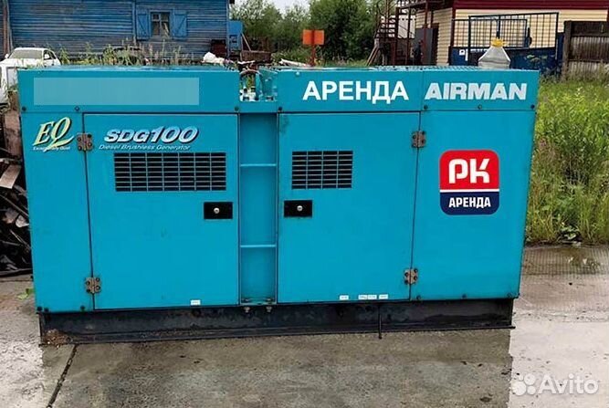 Генератор 64кВт / 380В кожухе - аренда. доставка