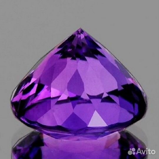 Аметист натуральный 6,77Ct 12х12мм VVS круг