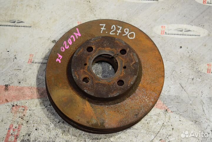 Тормозной диск перед c Toyota Funcargo NCP20 2NZ-F