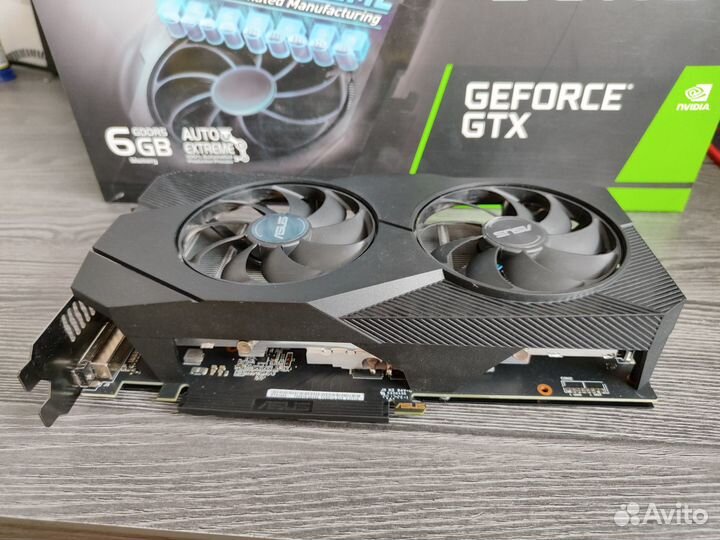 Видеокарта Asus GeForce GTX 1660 dual OC 6Гб