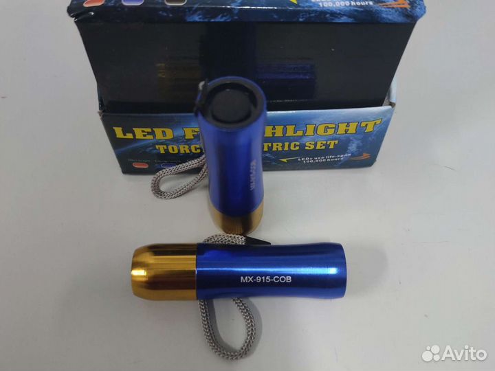 Фонарик ручной светодиодный сверхъяркий COB MX-915