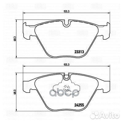 Колодки тормозные BMW 3 E90/E91/X1 E84 передние