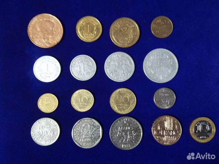 Монеты(1 цент США), (Франция)