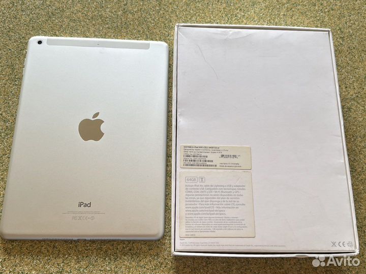 iPad Air WiFi cell 64GB Silver